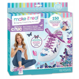 Make it Real Zestaw Ozdoby na Buty Sticker Chic Buterflly 1325