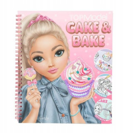 TOP MODEL Szkicownik Kolorowanka Naklejki Cake & Bake 13386