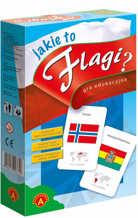 Alexander Gra Edukacyjna Jakie to Flagi Mini 55 Flag 03994 Alexander Gra Edukacyjna Jakie to Flagi Mini 55 Flag 03994