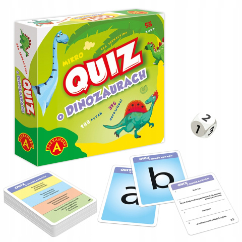 Alexander Kieszonkowa Edukacyjna Gra Quiz o Dinozaurach 28683 Alexander Kieszonkowa Edukacyjna Gra Quiz o Dinozaurach 28683
