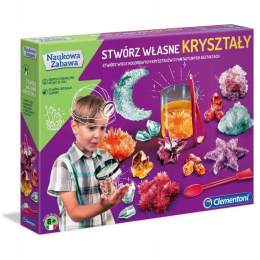 Clementoni Zestaw Kreatywny Nauka Zabawa Stwórz Własne Kryształy 50069
