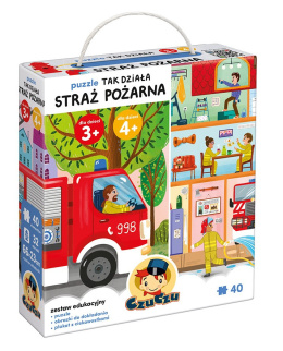 CzuCzu Puzzle Tak Działa Straż Pożarna 40 elementów 93808