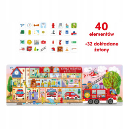 CzuCzu Puzzle Tak Działa Straż Pożarna 40 elementów 93808