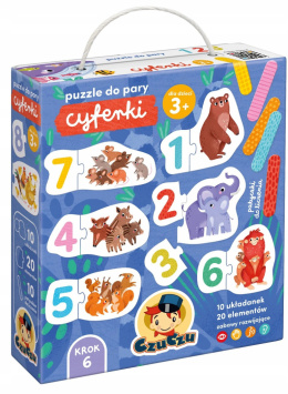 CzuCzu Puzzle do Pary Cyferki dla dzieci 3+ Układanka Edukacyjna 93686