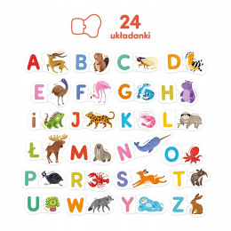 CzuCzu Puzzle do Pary Literki dla dzieci 3+ Układanka Edukacyjna 93679
