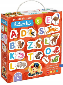 CzuCzu Puzzle do Pary Literki dla dzieci 3+ Układanka Edukacyjna 93679