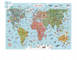 CzuCzu Puzzle Odkrywcy Mapa Świata 300 elementów 7+ 93693