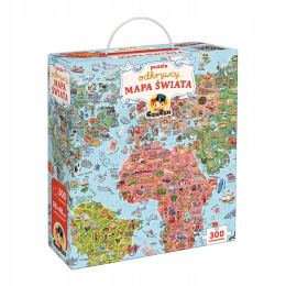 CzuCzu Puzzle Odkrywcy Mapa Świata 300 elementów 7+ 93693