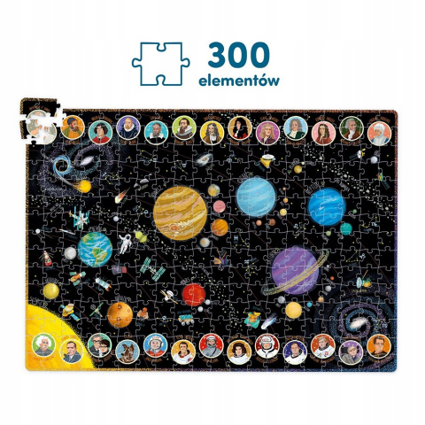 CzuCzu Puzzle Odkrywcy Układ Słoneczny 300 elementów 93846 CzuCzu Puzzle Odkrywcy Układ Słoneczny 300 elementów 93846