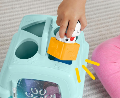 Fisher Price Sorter Transporter Klocki Zabawka dla Niemowląt 6m+ HTW93 Fisher Price Sorter Transporter Klocki Zabawka dla Niemowląt 6m+ HTW93