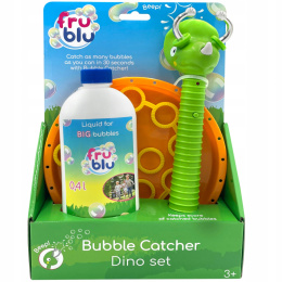 Fru Blu Bańki Mydlane Zestaw Łapacz Baniek Dino + Plyn 400ml