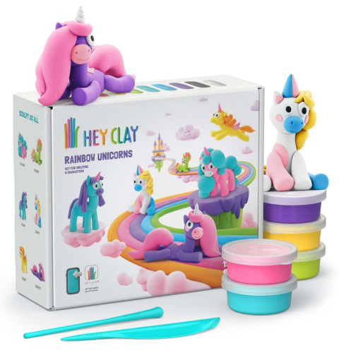Hey Clay Masa Plastyczna Zestaw Jednorożce HCL15028 Hey Clay Masa Plastyczna Zestaw Jednorożce HCL15028
