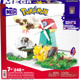 Mega Construx Pokemon Wiejski Wiatrak Pikachu Pidgey 240el. HKT21