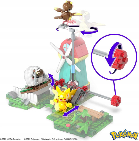 Mega Construx Pokemon Wiejski Wiatrak Pikachu Pidgey 240el. HKT21 Mega Construx Pokemon Wiejski Wiatrak Pikachu Pidgey 240el. HKT21