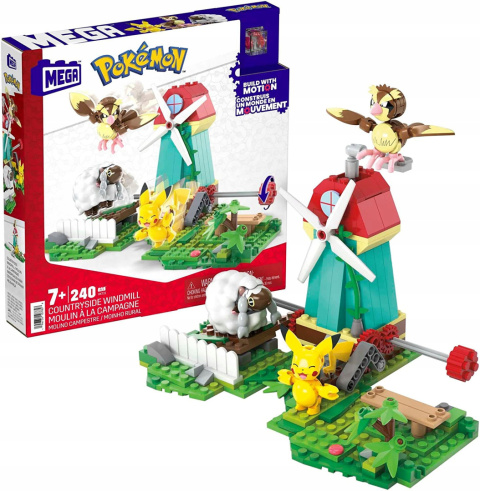 Mega Construx Pokemon Wiejski Wiatrak Pikachu Pidgey 240el. HKT21 Mega Construx Pokemon Wiejski Wiatrak Pikachu Pidgey 240el. HKT21