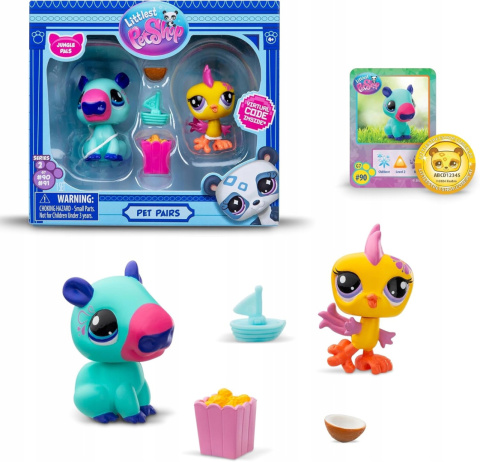 Littlest Pet Shop Zestaw 2-pak Kapibara i Papużka #90 #91 LPS00620 Littlest Pet Shop Zestaw 2-pak Kapibara i Papużka #90 #91 LPS00620