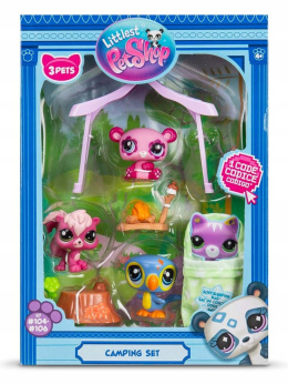 Littlest Pet Shop Zestaw Kempingowy Camping Set 3 Figurki LPS00574