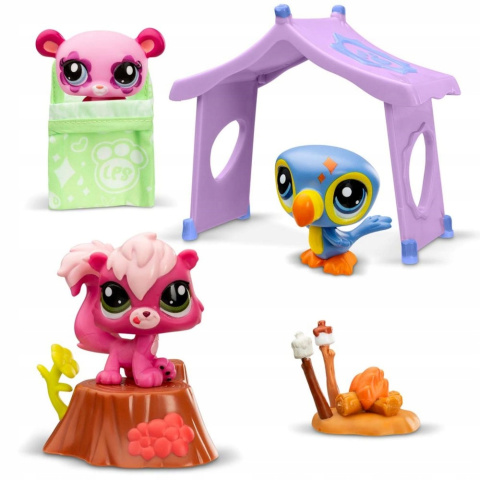Littlest Pet Shop Zestaw Kempingowy Camping Set 3 Figurki LPS00574 Littlest Pet Shop Zestaw Kempingowy Camping Set 3 Figurki LPS00574