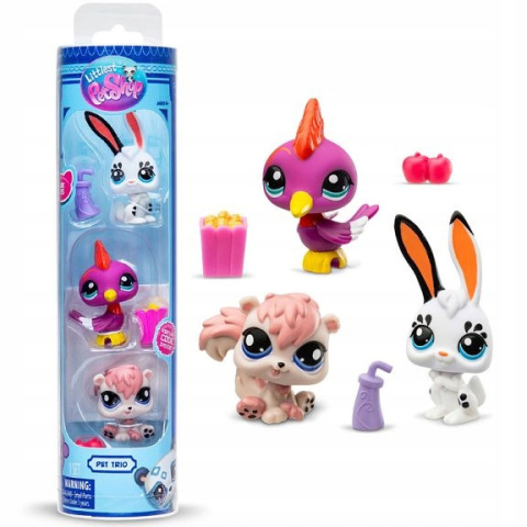 Littlest Pet Shop Zestaw Trios Tuba Park Pets 3-pak 2 Seria LPS00621