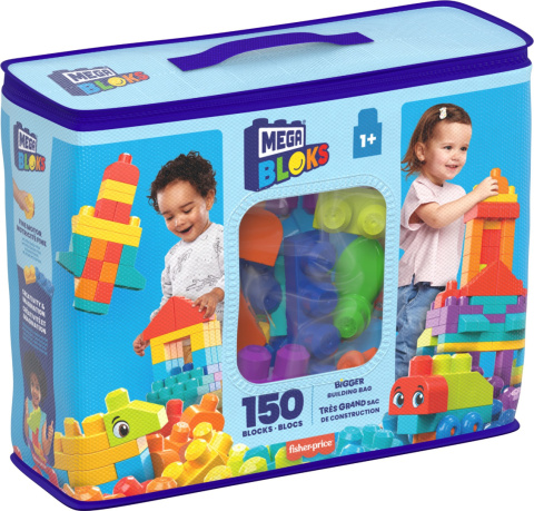 Mega Bloks Duży Zestaw Torba z Klockami 150el. Fisher Price HHM96 Mega Bloks Duży Zestaw Torba z Klockami 150el. Fisher Price HHM96