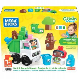 Mega Bloks Zestaw Green Town Eko Śmieciarka 19el. HDL06