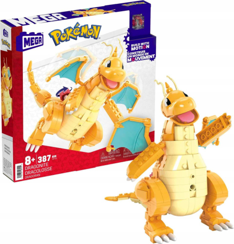 Mega Construx Pokemon Zestaw Dragonite 387el. HKT25 Mega Construx Pokemon Zestaw Dragonite 387el. HKT25