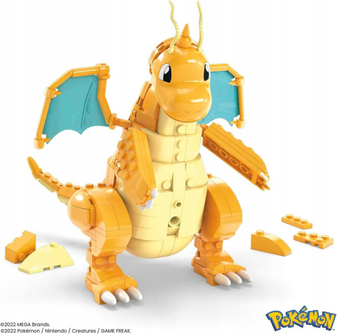 Mega Construx Pokemon Zestaw Dragonite 387el. HKT25 Mega Construx Pokemon Zestaw Dragonite 387el. HKT25