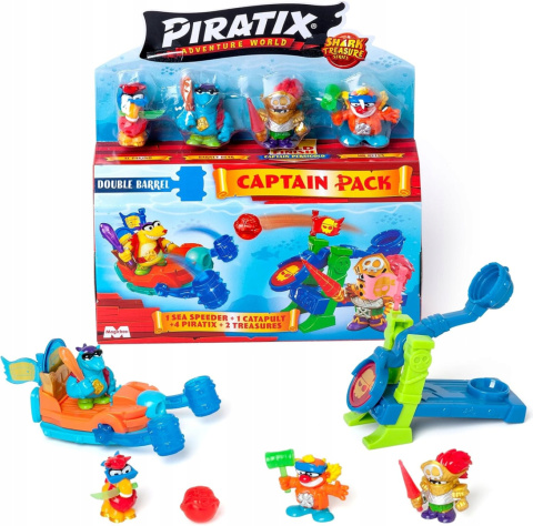 Piratix Seria 2 Shark Treasure Zestaw Captain Pack Double Barrel Piratix Seria 2 Shark Treasure Zestaw Captain Pack Double Barrel