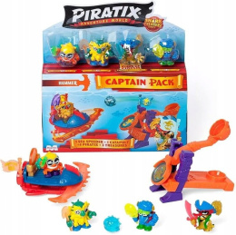 Piratix Seria 2 Shark Treasure Zestaw Captain Pack Hammer