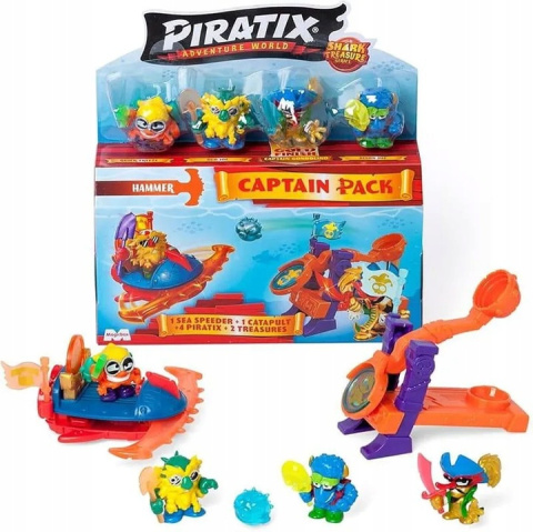 Piratix Seria 2 Shark Treasure Zestaw Captain Pack Hammer Piratix Seria 2 Shark Treasure Zestaw Captain Pack Hammer