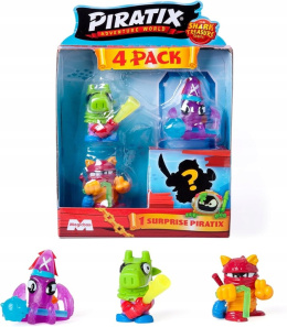 Piratix Seria 2 Zestaw 4-pack Shark Treasure 4 Figurki