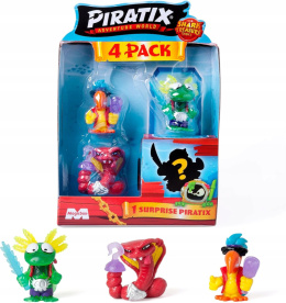 Piratix Seria 2 Zestaw 4-pack Shark Treasure 4 Figurki