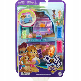 Polly Pocket Zestaw Kompaktowy MiniVan Plażowy Piesek HRD36