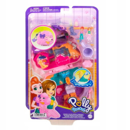 Polly Pocket Zestaw Kompaktowy Fryzjer Piesek Pudel HKV35