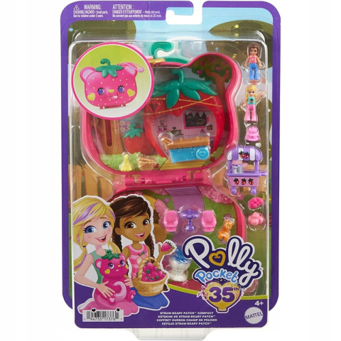 Polly Pocket Zestaw Kompaktowy Truskawkowy Miś HRD35 Polly Pocket Zestaw Kompaktowy Truskawkowy Miś HRD35