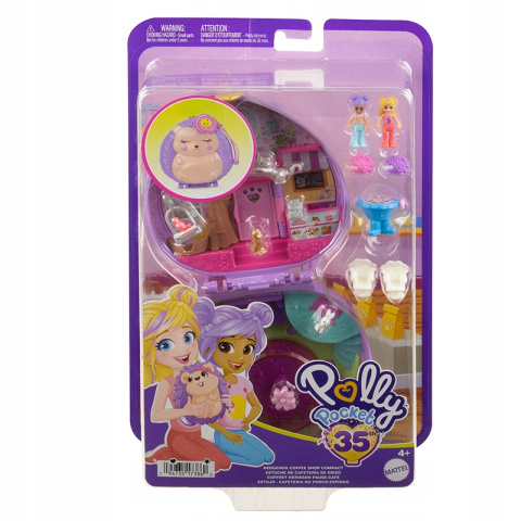 Polly Pocket Zestaw Kompaktowa Kawiarenka Jeżyka HRD37 Polly Pocket Zestaw Kompaktowa Kawiarenka Jeżyka HRD37