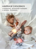Szumisie Szumiś Królik Brąz Lampka 5w1 Przytulanka Czujnik Snu