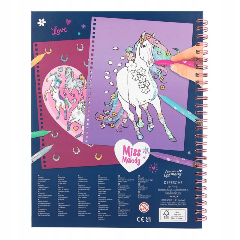 TOP MODEL Zestaw Kreatywny Miss Melody Glitter Horses 12931 TOP MODEL Zestaw Kreatywny Miss Melody Glitter Horses 12931