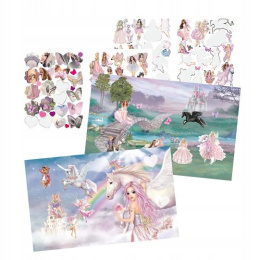 TOP MODEL Zestaw StickerWorld Viva Violet 110 Naklejek 13443