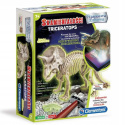 Clementoni Zestaw Skamieniałości Triceratops Fluorescencyjny 60892
