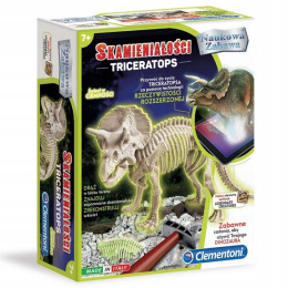Clementoni Zestaw Skamieniałości Triceratops Fluorescencyjny 60892