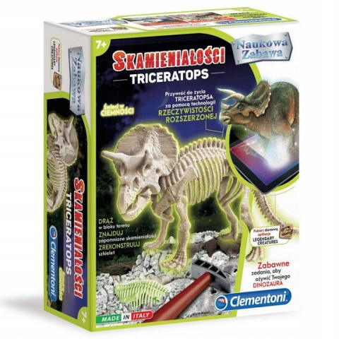 Clementoni Zestaw Skamieniałości Triceratops Fluorescencyjny 60892 Clementoni Zestaw Skamieniałości Triceratops Fluorescencyjny 60892