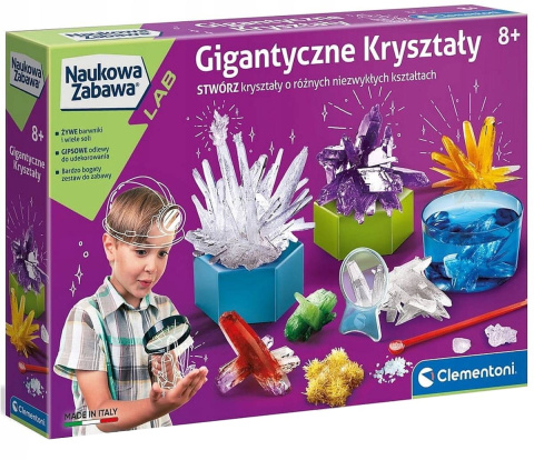 Clementoni Zestaw Kreatywny Nauka Zabawa Gigantyczne Kryształy 50106 Clementoni Zestaw Kreatywny Nauka Zabawa Gigantyczne Kryształy 50106