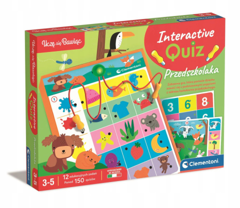 Clementoni Zestaw Uczę się Bawić Interaktywny Quiz Przedszkolaka 50820 Clementoni Zestaw Uczę się Bawić Interaktywny Quiz Przedszkolaka 50820
