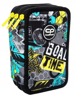 Coolpack Piórnik Trzykomorowy z Wyposażeniem Jumper 3 Goal Time F067701