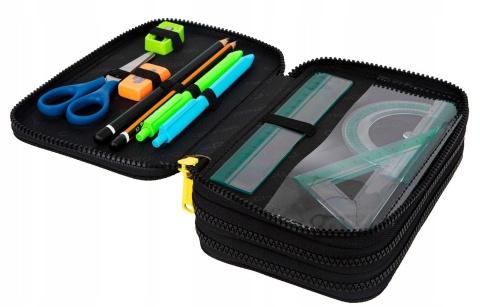 Coolpack Piórnik Trzykomorowy z Wyposażeniem Jumper 3 Goal Time F067701