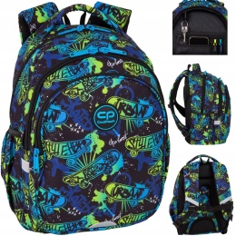 Coolpack Plecak Dwukomorowy dla Klas 1-3 Jerry Skate Night F029930