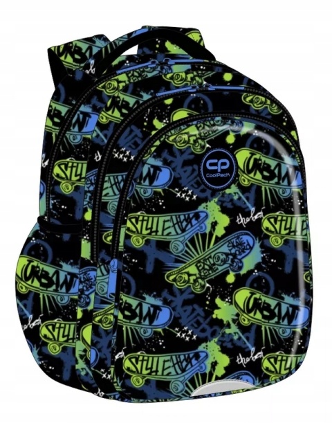 Coolpack Plecak Dwukomorowy dla Klas 1-3 Jerry Skate Night F029930