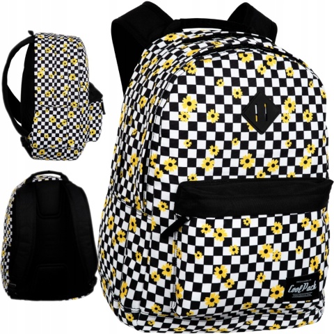 Coolpack Plecak Młodzieżowy Dwukomorowy Scout Chess Flow F096745