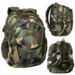 Coolpack Plecak Młodzieżowy Szkolny Factor Hedge Moro Wojskowy F002731
